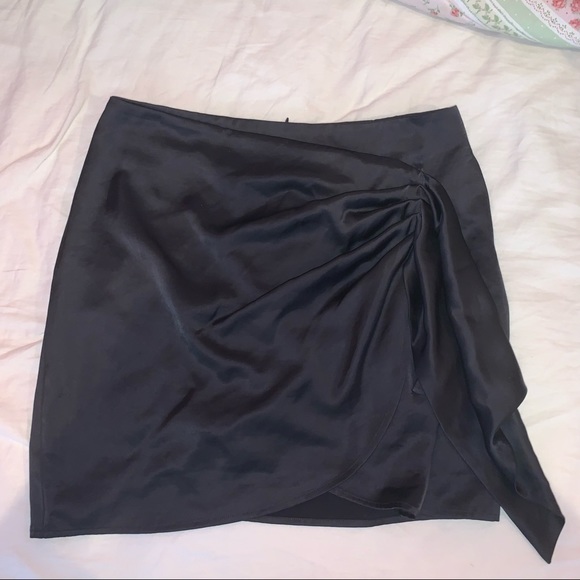 Express Dresses & Skirts - Express Faux Wrap Mini Skirt